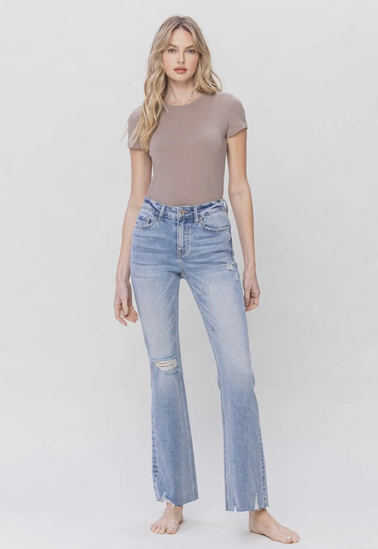 High Rise Relaxed Bootcut Jeans by Vervet