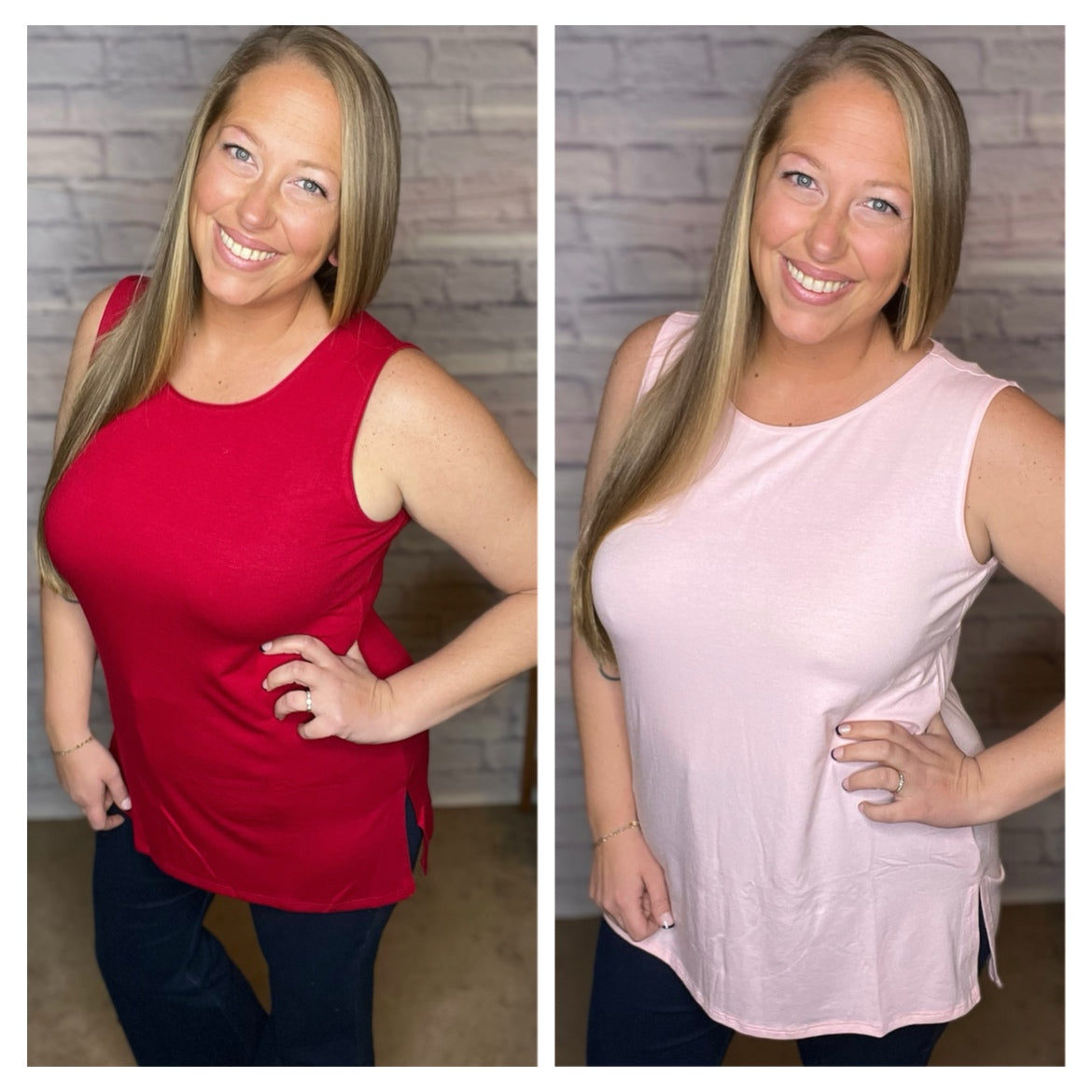 Sleeveless Round Neck Tank - 2 Colors!