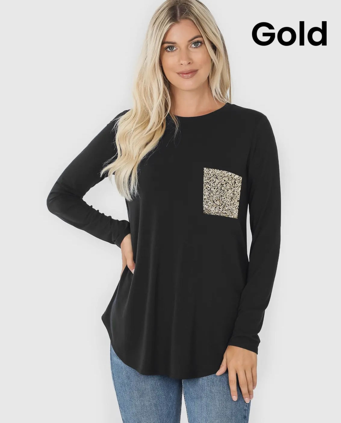 Touch of Sparkle Long Sleeve Tee