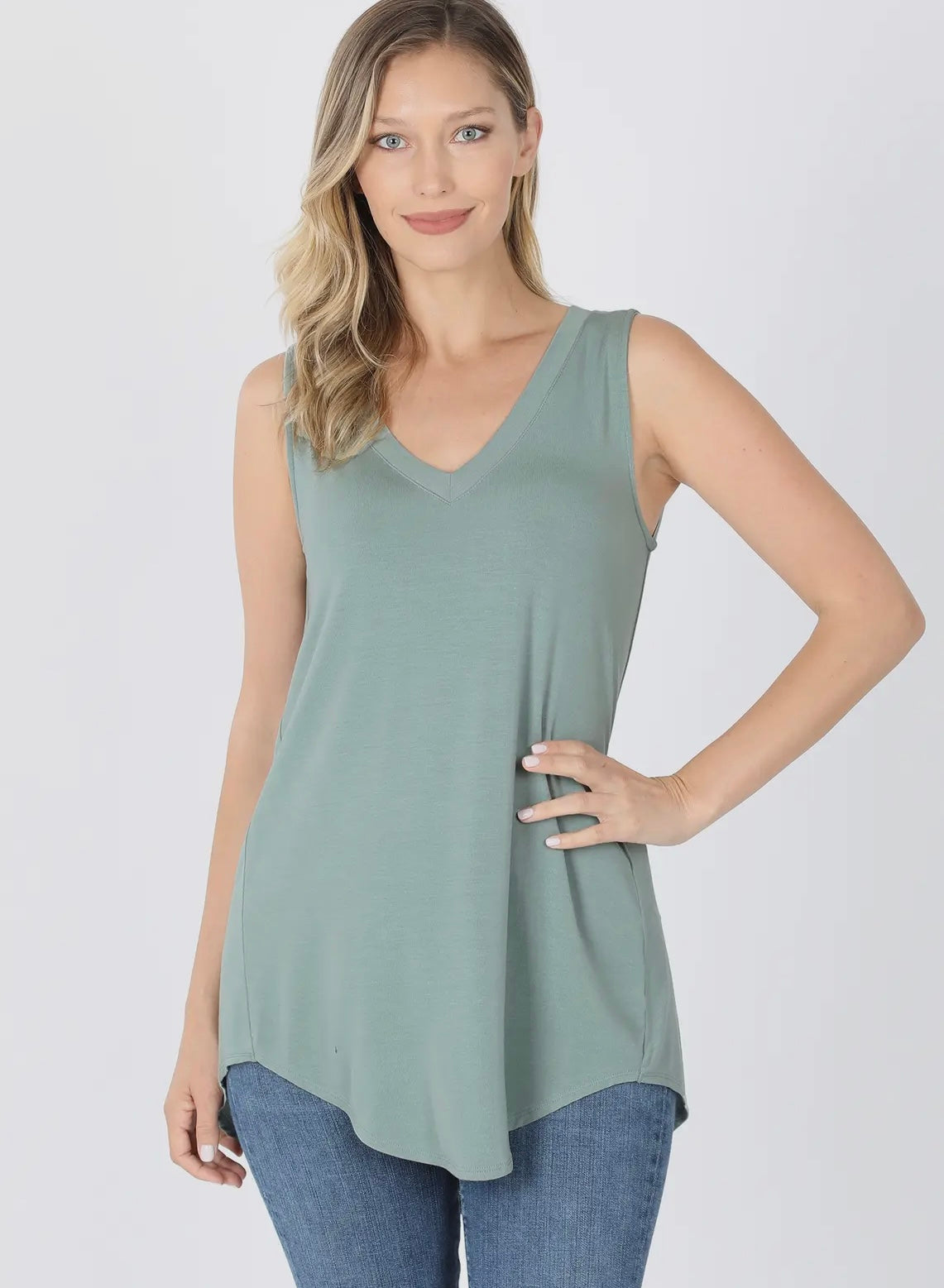 Doorbuster Alert! Luxe Rayon V-Neck Tank - 4 Color Options!