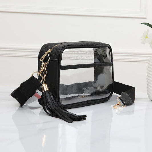 Time to Party Clear Crossbody Bag