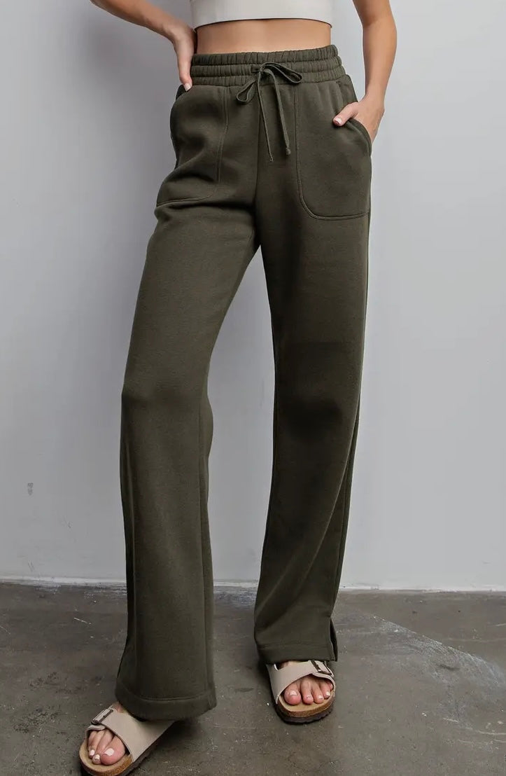 French Terry Straight Leg Sweatpants