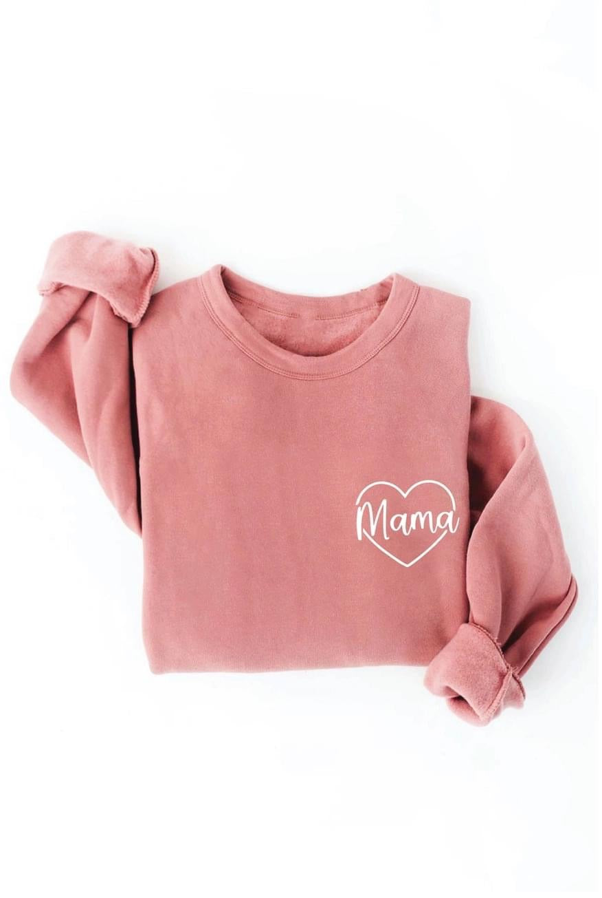Mama Heart Graphic Sweatshirt by Oat Collective