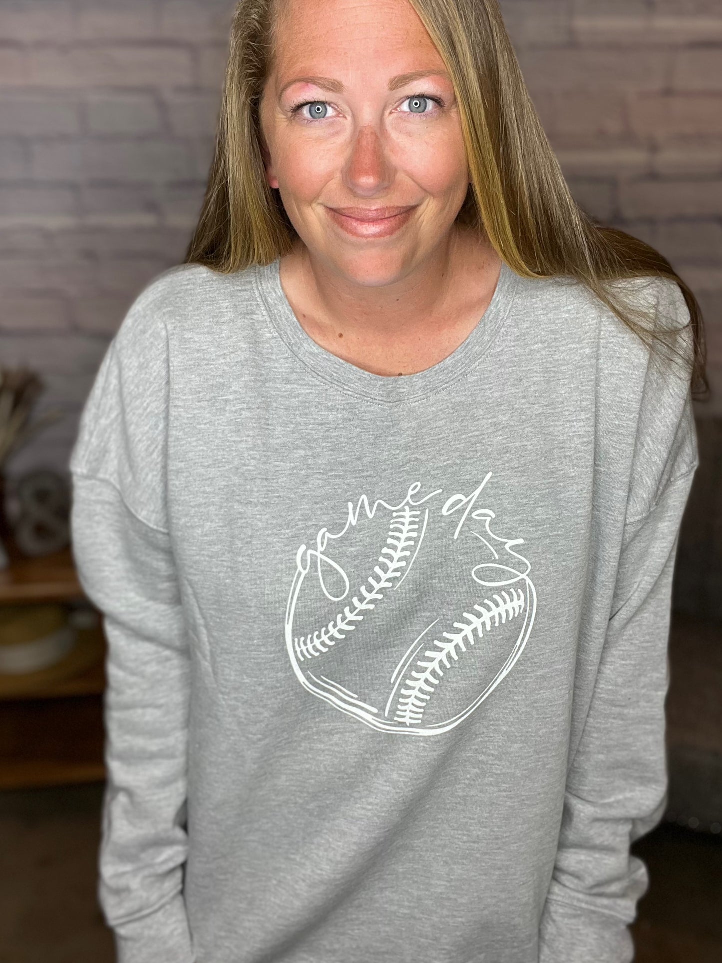 Game Day Baseball/Softball Crewneck Sweatshirt by Oat Collective - TWO COLORS!!! -