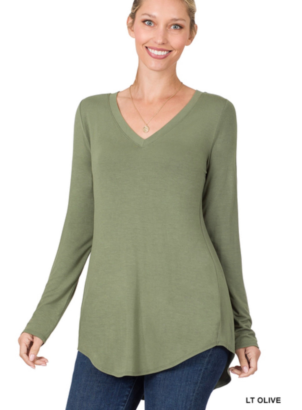 Doorbuster! Luxe Rayon Long Sleeve V-Neck Top - 7 Colors Available!