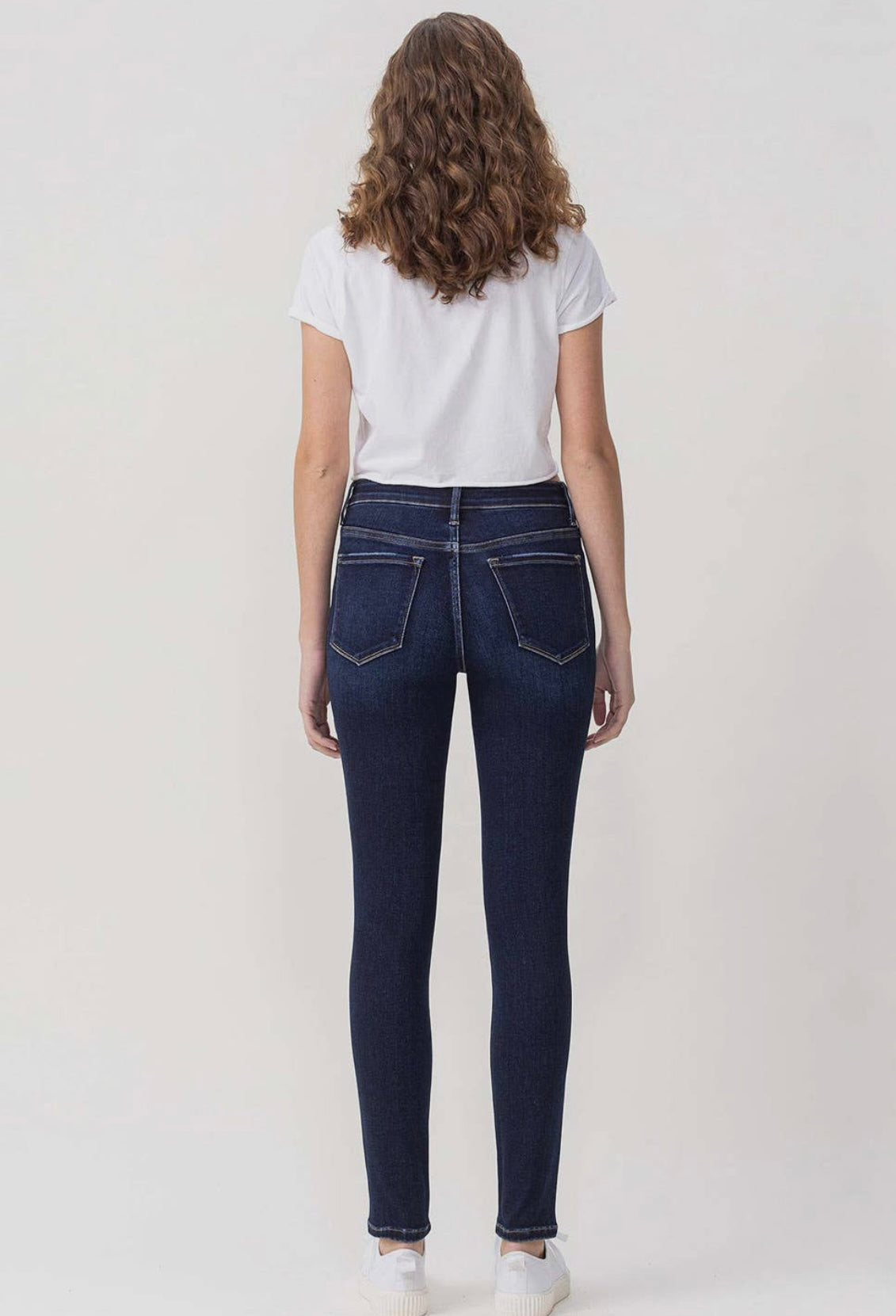 Mid Rise Ankle Skinny Jeans by Vervet