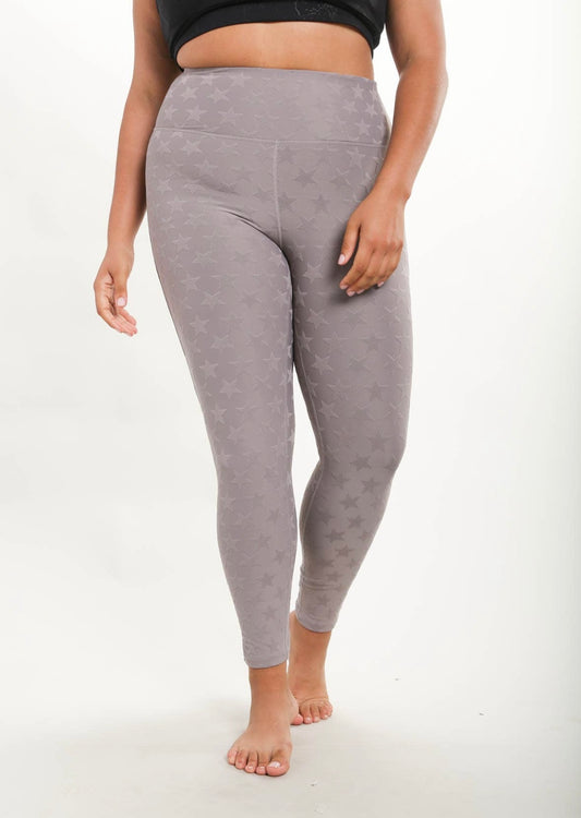 Textured Star Jacquard TACTEL® High-Waisted Leggings