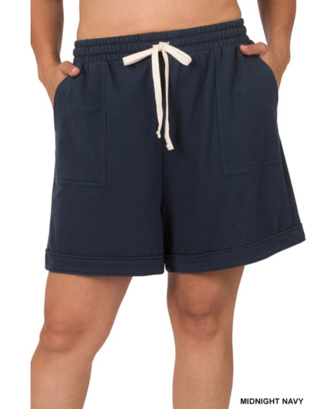 French Terry Drawstring Shorts - 2 Colors!