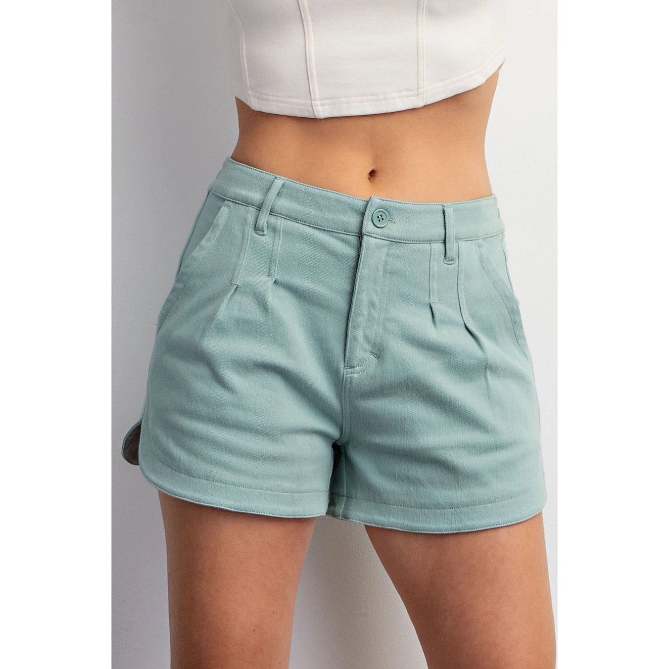 Cotton Stretch Twill Shorts