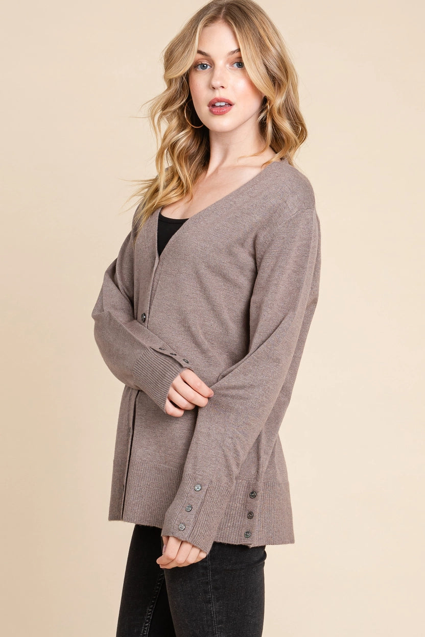 Not So Basic Button Up Knit Cardigan! Doorbuster!