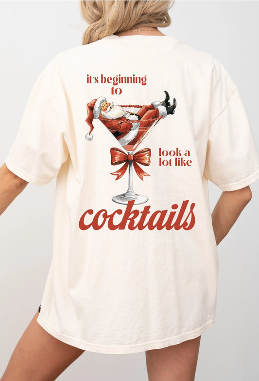 It's Beginning To Look Like Cocktails Graphic Tee