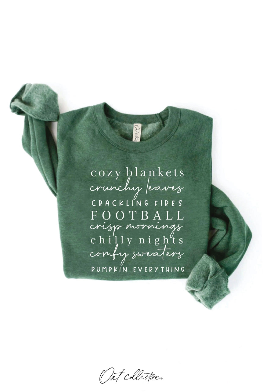 Cozy Blankets Graphic Sweatshirt by Oat Collective