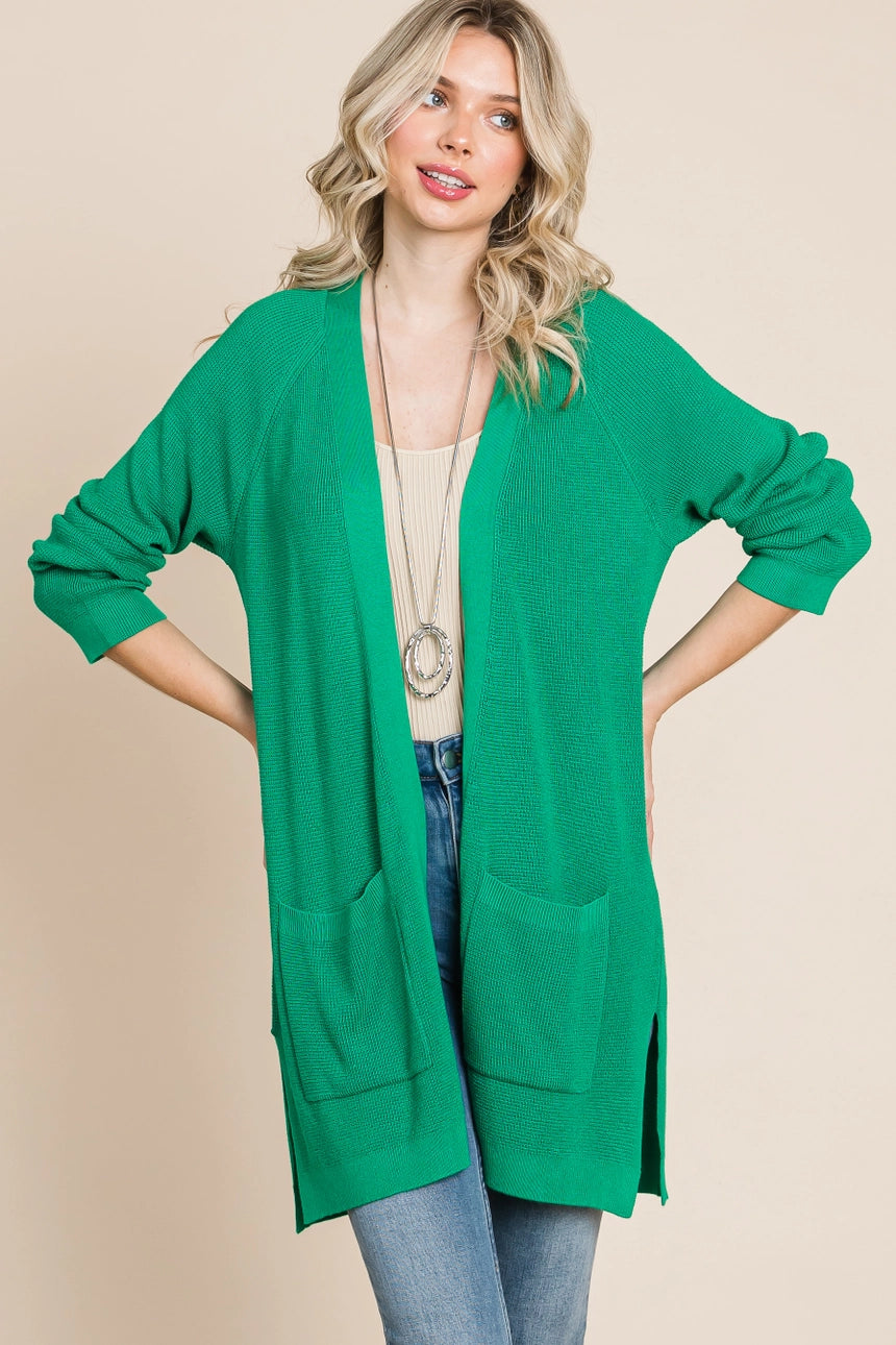 Kelly Green Viscose Cardi