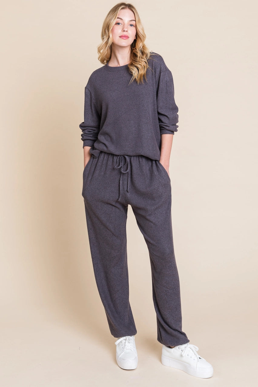 Weekender Ribbed Hacci Loungewear Set