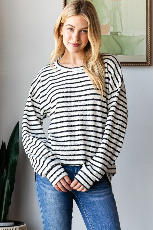 For the Love of Stripes Long Sleeve Top