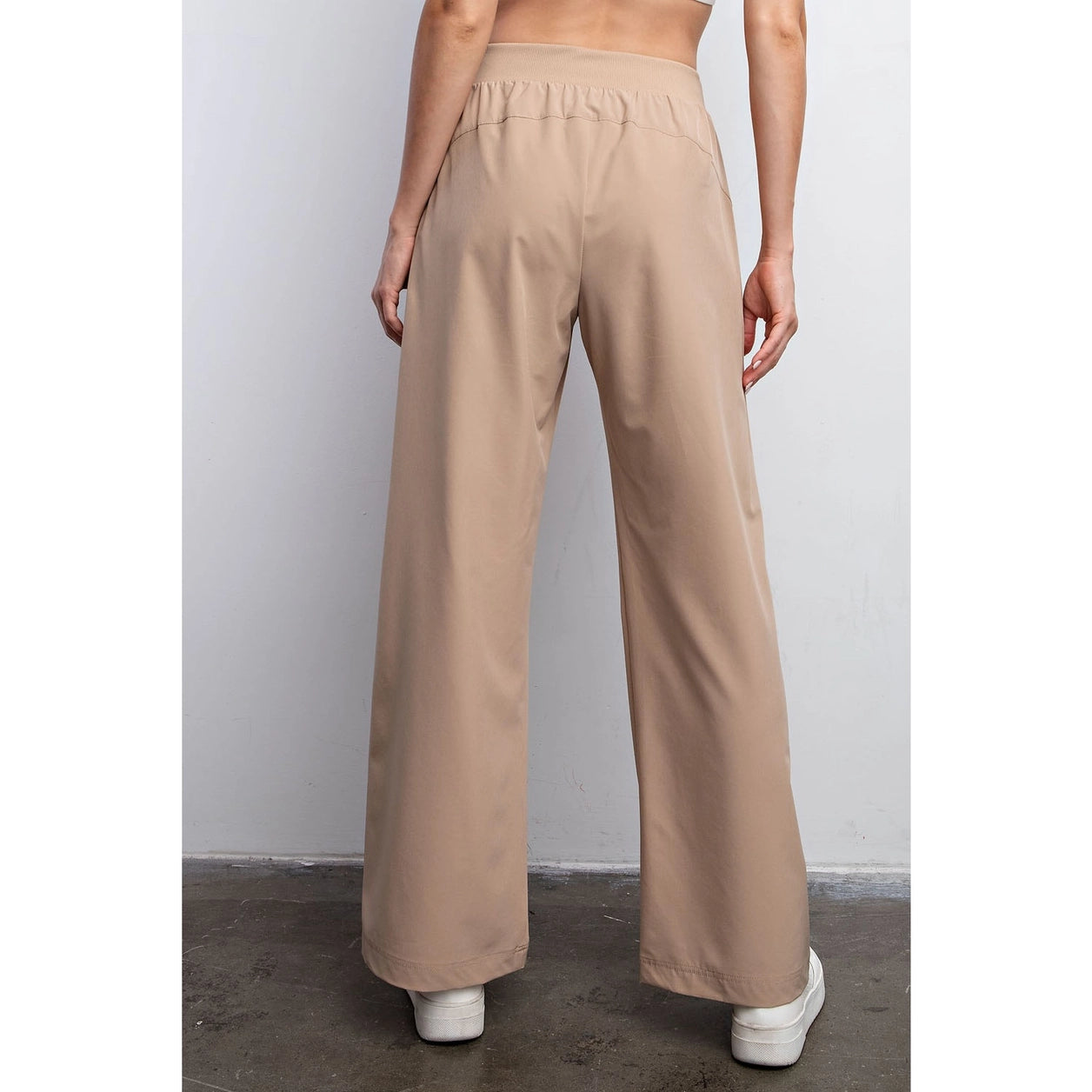 Stretch Woven Straight Pants