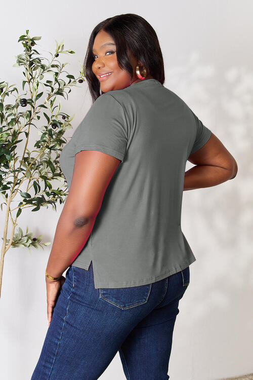 Basic Bae Full Size Run Round Neck Short Sleeve T-Shirt - Multiple Colors!