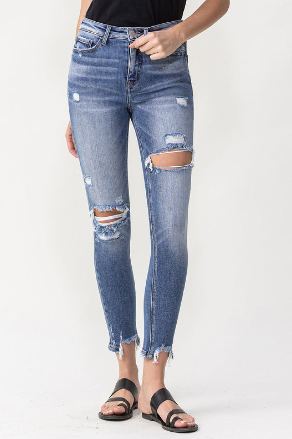 Lovervet Juliana High Rise Distressed Skinny Jeans