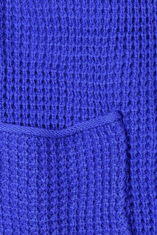 Blue Dreams Waffle-Knit Cardigan