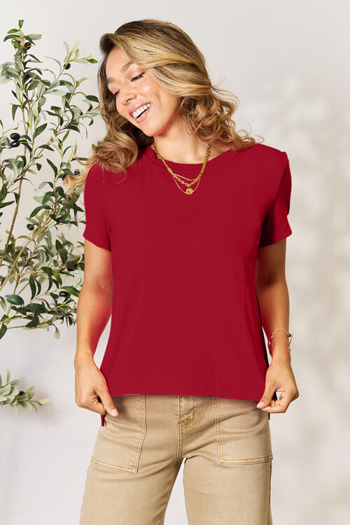 Basic Bae Full Size Run Round Neck Short Sleeve T-Shirt - Multiple Colors!