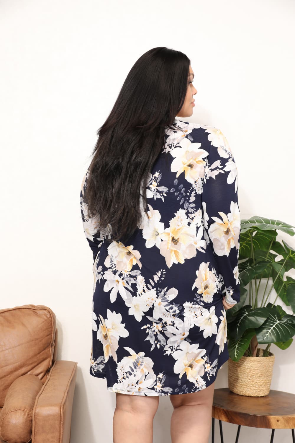 Sew In Love Flower Print Shirt Dress