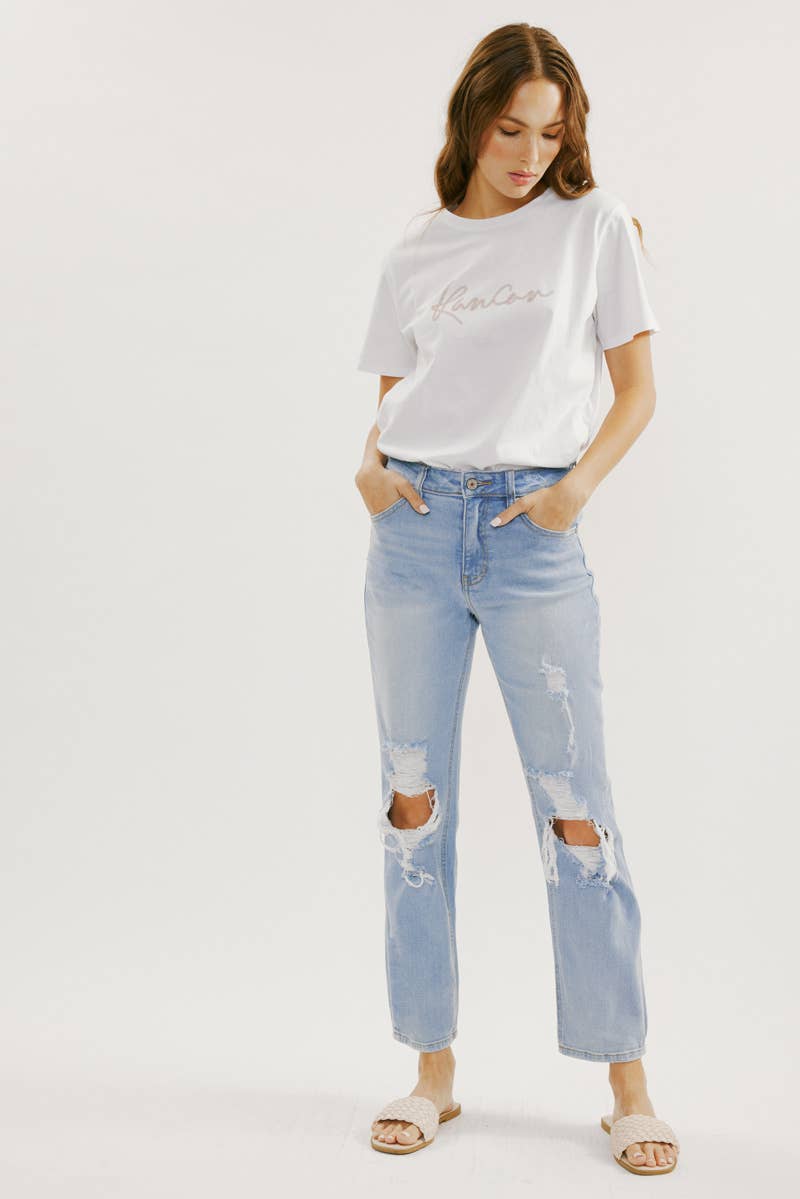 Kan Can Straight Leg Mom Jeans!